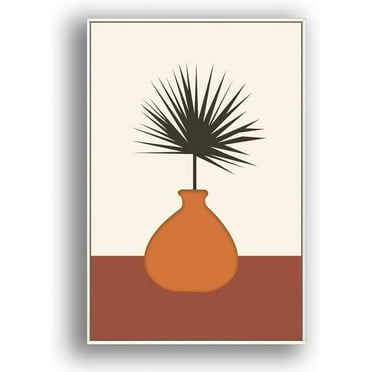 IDEA4WALL Framed Canvas Art Abstract Illustration Picture Prints for Modern Home Wall Decoration