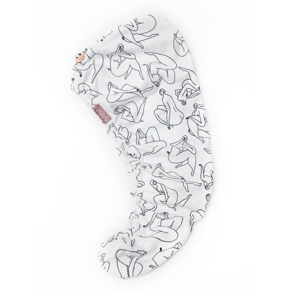 Kitsch Microfiber Hair Towel Wrap for Women - Hair Turban - (Body Positive)