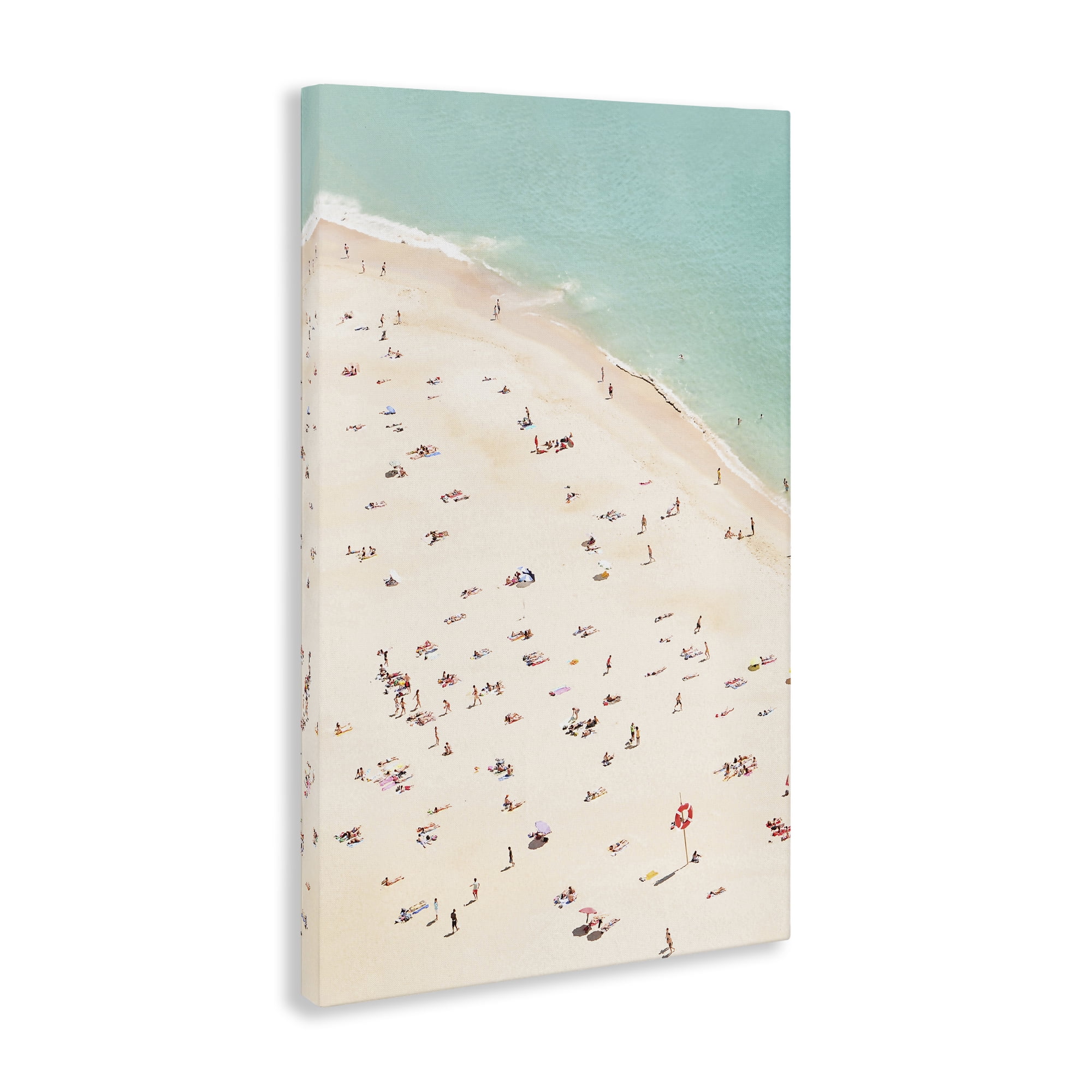 Stupell Industries Summer Beachgoer Crowd Nautical & Beach Photography Wrapped Canvas Art Print Wall Art, 16 x 24