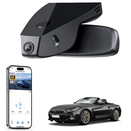 Mangoal 4K Dash Cam Starvis Sensor Fit for BMW Z4 G29 2019 2020 2021 2022 2023 2024 2025 2026(Model B), OEM Style, WiFi & APP, GPS, 64GB Card