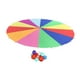 thumbnail image 3 of Paracaídas con sombrilla arcoíris para jugar en la playa, juegos deportivos con pelotas, integración sensorial, jardín de infantes, juguete educativo, 3 of 9