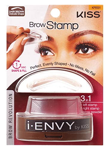 i-envy brow stamp kit Dark brown Makeup, 1 Count