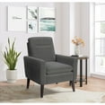 thumbnail image 2 of AcceArm memory foam chair, 8077 Booker Gray and Espresso armchair, durable, stylish and simple, soft texture, suitable for bedroom and living room, 2 of 6