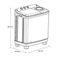 thumbnail image 4 of Lavadora Atvio Home Blanca Semiautomatica de 11Kg con Tapa Rosa, 4 of 4