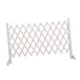 thumbnail image 2 of Puerta de madera expandible para perros, valla para mascotas, para escaleras, casas, interiores y exteriores Blanco, 2 of 9