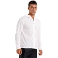 thumbnail image 4 of Zaldita Mens Sun Protection UPF 50+ Hoodie Zip Up Hooded Sweatshirt Jacket Hoody Sunmmer Shirts Top White 4XL, 4 of 7