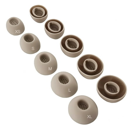 TENNMAK 10X Eartips Compatible with JBL Tour Pro 3 * 5 Pairs - Latte
