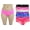 Galloon Lace/ Solid Microfiber, variant on Just Intimates Boylegs / Panties for Women (Pack of 6) (Medium)