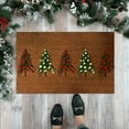 thumbnail image 1 of Custom Christmas Tree Red Truck Door Mat - Festive Holiday Rug for Home Entryway Decoration, 1 of 4