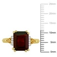 thumbnail image 3 of Everly Women's Garnet and Citrine 18k Yellow Gold Plated Ring, 3 of 9