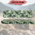 thumbnail image 3 of Garronmavis UTV Seat Covers Protection for Kawasaki Mule Seats with Elastic Edges Easy to Install UTV Accessories Polyester Fabric Green Camo, 3 of 7