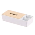 thumbnail image 3 of Caja de pañuelos en miniatura para casa de muñecas, decoración moderna de metal rectangular para baño, sala de estar, modelo de soporte de pañuelos Blanco, 3 of 8