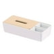 thumbnail image 3 of Caja de pañuelos en miniatura para casa de muñecas, decoración moderna de metal rectangular para baño, sala de estar, modelo de soporte de pañuelos Blanco, 3 of 8