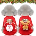thumbnail image 3 of RV Ropa para mascotas Ropa navideña para perros Gato Otoño e invierno Cálido suéter de lana Elk (L) brillar  Electrónica, 3 of 5