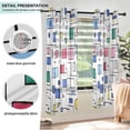 thumbnail image 3 of Yayeee Window Curtains Light Filtering 63"x42" Grommet Panel Pair Home Living Room Decor, Colorful Cartoon Graphic, 3 of 7