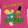 thumbnail image 3 of Hey Arnold! - Arnold, Gerald, and Abner - Toddler And Youth Girls Short Sleeve Graphic T-Shirt, 3 of 5