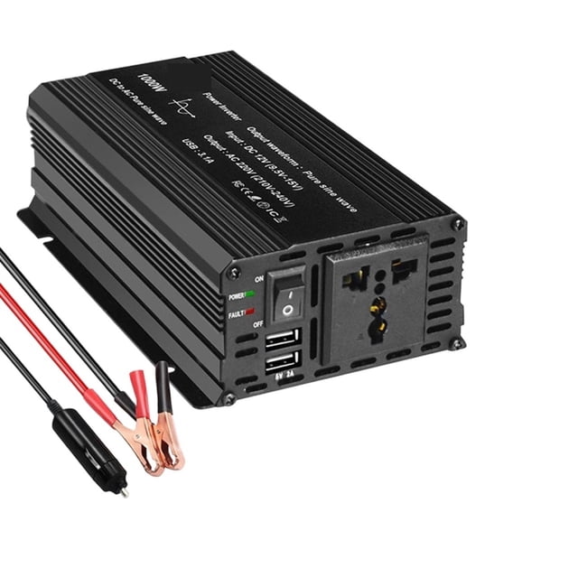 Pure Sine Wave Power Inverter 1500W Car Power Inverter DC 12V To AC 220/230 Pure Sine Wave Sin Sinus Wave Inverter 12V 220 Voltage Converter For Car ,Wide Usage