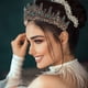 thumbnail image 3 of KAKOWELY Tiara de diamantes de imitación para boda, tiara nupcial, corona, banquete de graduación, tocado para mujer, 3 of 5
