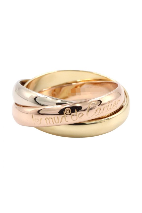 Pre-Owned Cartier Trinity Ring - Ring/Finger Jewelry 18K (Yellow Gold), 18KWG (White 18KPG...