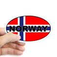 thumbnail image 1 of CafePress - Norway (NOR) Flag Oval Sticker - Sticker (Oval), 1 of 1