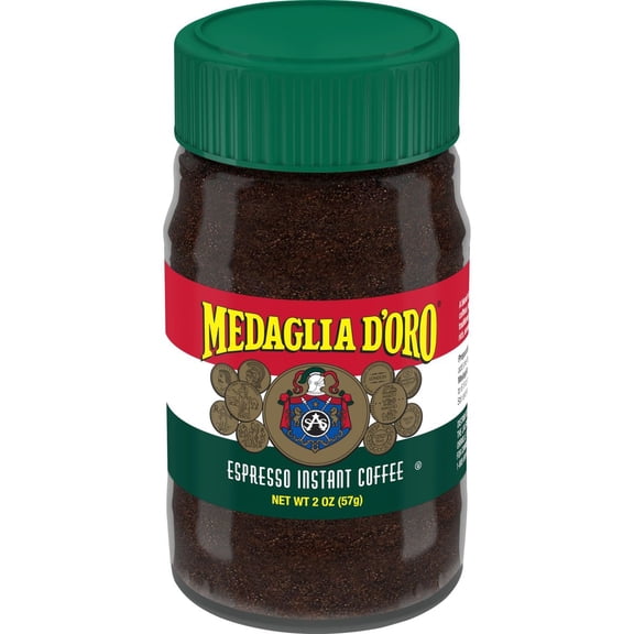 Medaglia d'Oro Style Instant Double Roast Italian Espresso Coffee 2oz (2 Pack)
