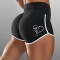 thumbnail image 5 of ZUARFY Women Plus Size Workout Sport Shorts High Waist Ruched Scrunch Booty Yoga Pants Faith Heart Print Butt Lifting Leggings, 5 of 19