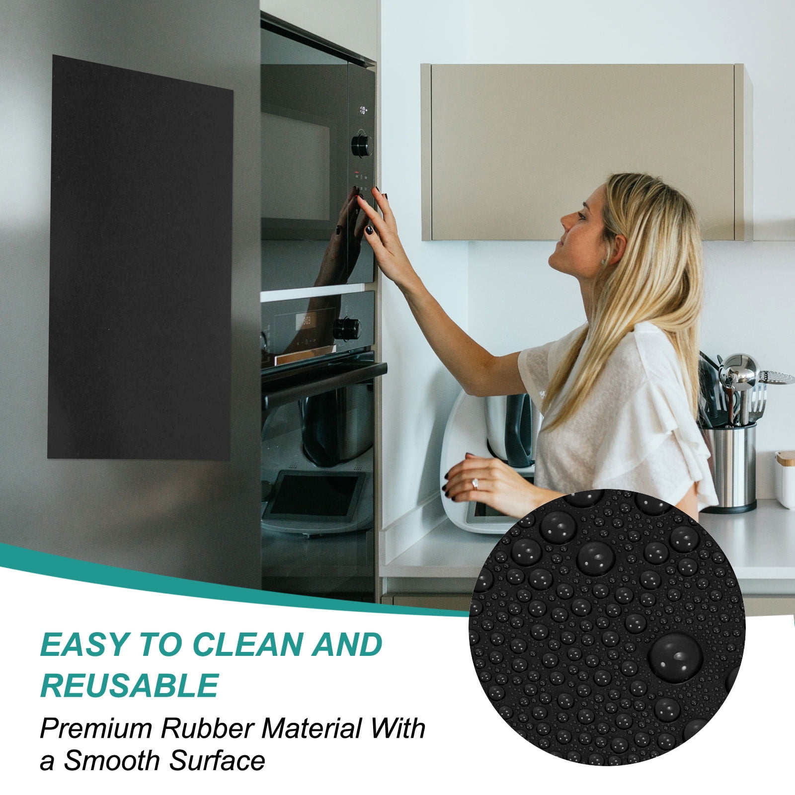 Uxcell Magnetic Dry Erase Board Sheet for Fridge, 3 Pcs 12 x 8 Inch Erasable Refrigerator Whiteboard for Kitchen for Home Kitchen Organizer Planner Office Storage, Black (1mm)