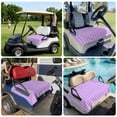 thumbnail image 6 of Golf Cart Seat Covers for 2 Seater,Purple Pink Microfiber Cart Seat Towel Blanket,Geometric Vertical Striped Solid Rainbow Absorbent Breathable Non Slip Bench Seats Protector for Golf Course 51"x31", 6 of 9
