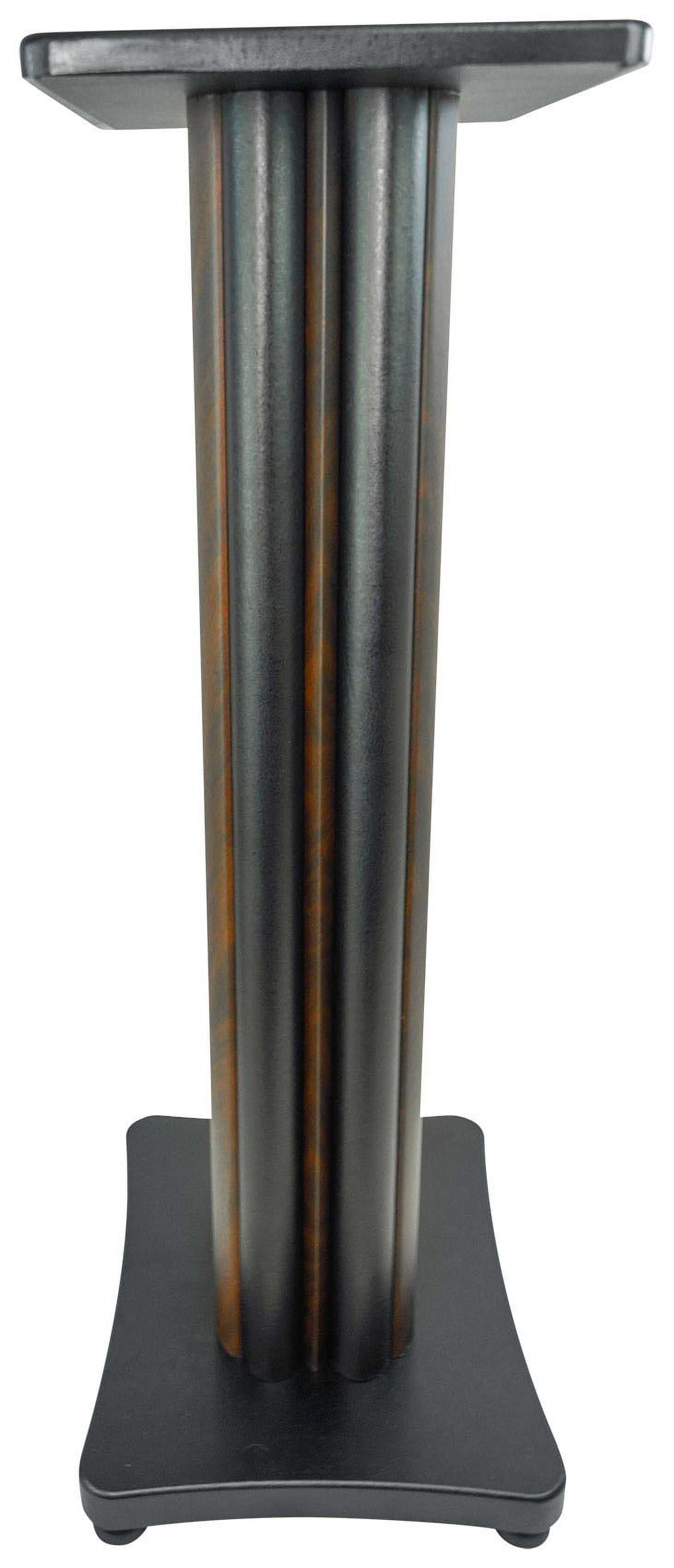 Rockville ELITE-5B 5.25" Bookshelf Speakers w/Bluetooth+28" Dark Wood Stands