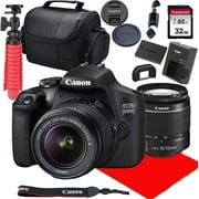 Canon EOS 2000D DSLR Camera with 18-55mm F/3.5-5.6 III Lens, WiFi-Enabled, New Condition + 32GB SD Card + More