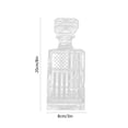 thumbnail image 3 of EDHITNR Whiskey Decanter 450ml Glass Liquor Dispenser with Stopper for Bourbon Scotch Wine Home Bar Gift, 3 of 6