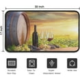 thumbnail image 3 of Farmhouse Kitchen Rugs and Mats, Farm Red Wine Door Mat, Seasonal Washable Non-Slip Floor Mats for Home Kitchen Decor 30x17 Inch, 3 of 6