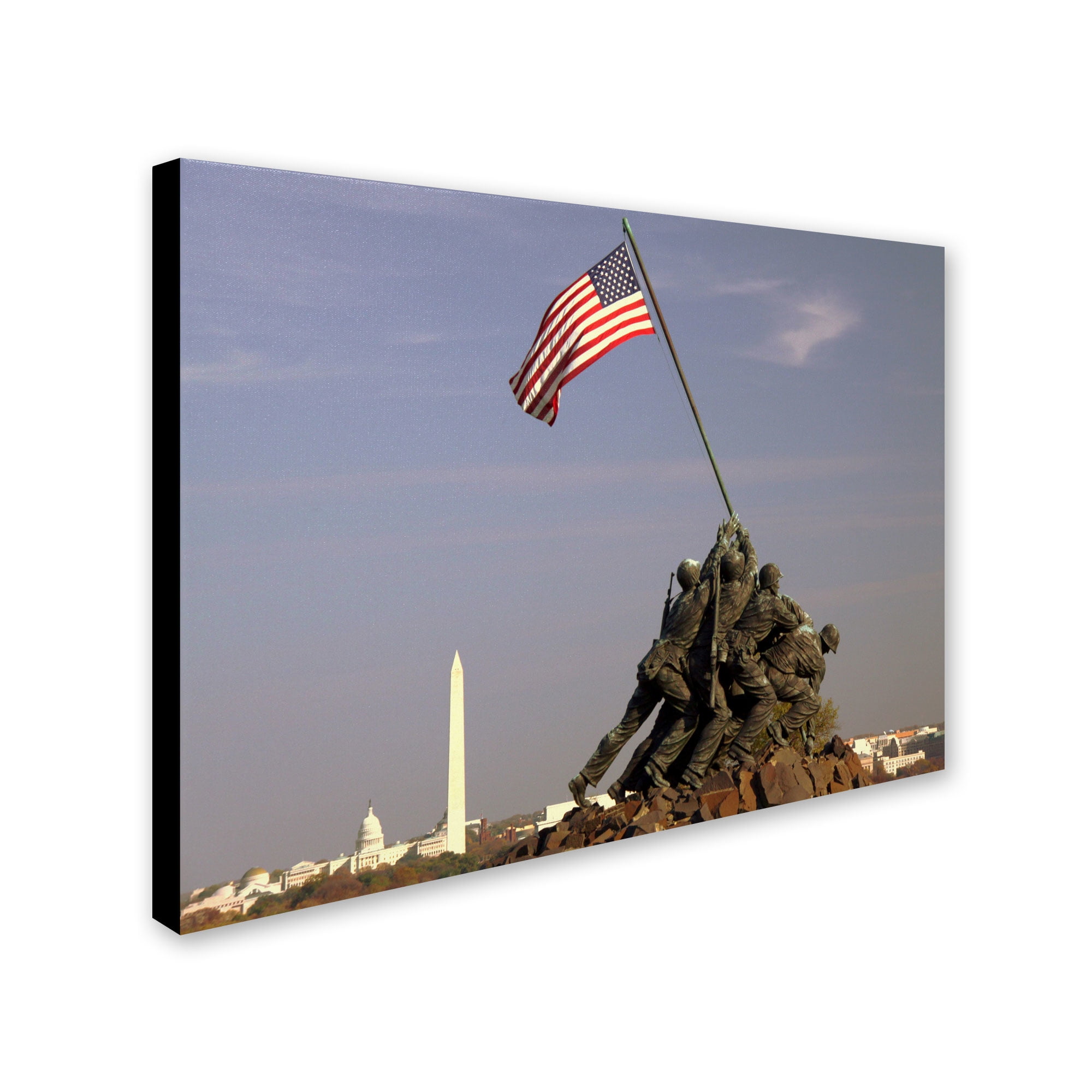 Trademark Fine Art "Marine Corps Memorial" Canvas Art by CATeyes
