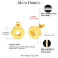 thumbnail image 4 of [Clearance] Screw Hex Nut Stud Earrings for Women Hypoallergenic Gold Plated Stainless Steel Piercing Safety Pin Earrings Jewelry Gifts for Girlfriend Wife Birthday Anniversary, 4 of 7