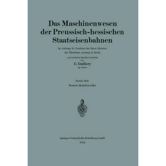 Neuere Kraftwerke Der Preussisch-Hessischen Staatseisenbahnen, (Paperback)