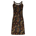 thumbnail image 5 of Ovzne Robes d'Été pour Femmes Robe pour Femme Robes d'Été Imprimées pour Femmes Coupe Ample Col en V Sans Manches Robes avec Poches Robes de Printemps Robe Imprimée Liquidation, 5 of 5
