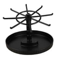thumbnail image 3 of Organizador de joyas, expositor de llaveros, multifuncional, giratorio 360 degree. Nivel 1 Negro, 3 of 7
