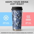 thumbnail image 2 of 18oz Travel Coffee Mug, 316 Stainless Steel Vacuum Insulated Tumbler with 2-in-1 Straw Lid & Strap, Camouflage Print, 2 of 6