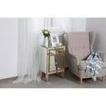 thumbnail image 4 of End table 1 drawer 18in. W x 13in. D x 29in. H in gold, 4 of 5