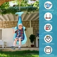 thumbnail image 3 of Kid Pod Swing Seat Comfortable Sensory Swing Kids Sensory Hammock with PVC Inflatable Cushion Holds up to 80kg for Children Adults Indoor Outdoor, 3 of 11