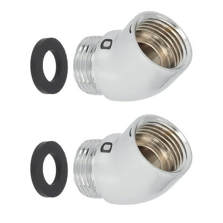 Giaone Shower Head Adapter 145 Degree Angles Steel Duschkopf Connector for Bathroom