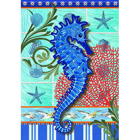 Home Accents FlagTrends Classic Large Flag, Seaside Story, Flag measures 28