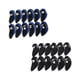 thumbnail image 1 of Juego de 2,Fundas para cabezas de palos de hierros de golf,Cubierta de la cabeza Negro y azul Sharpla Juego de 2, 1 of 8