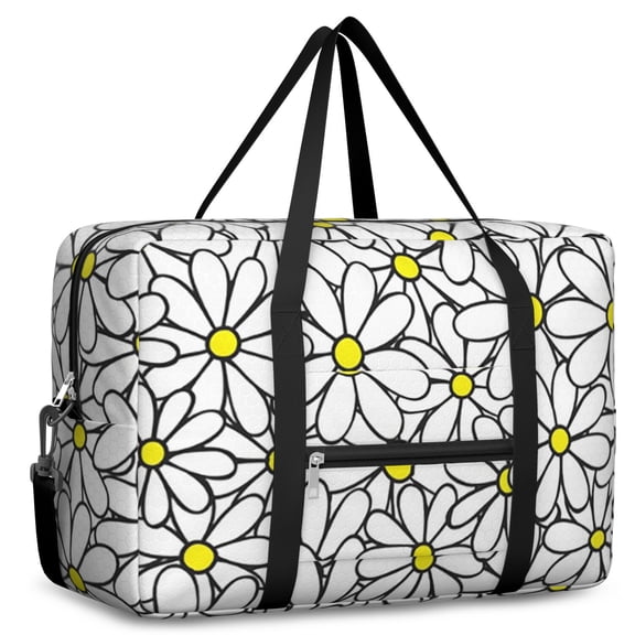 For Spirit Airlines Personal Item Bag 18x14x8 Inch, Boho Floral Weekender Travel Bag, Foldable Travel Duffel Bag Underseat Carry on Bag with Luggage Sleeve for Women and Men 30L