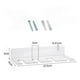 thumbnail image 3 of 2PCS Acrylic Wine Glass Holder Wall Mounted Cup Holder Wine Glass Hanging Rack Kitchen Cupboard Bar, 3 of 5