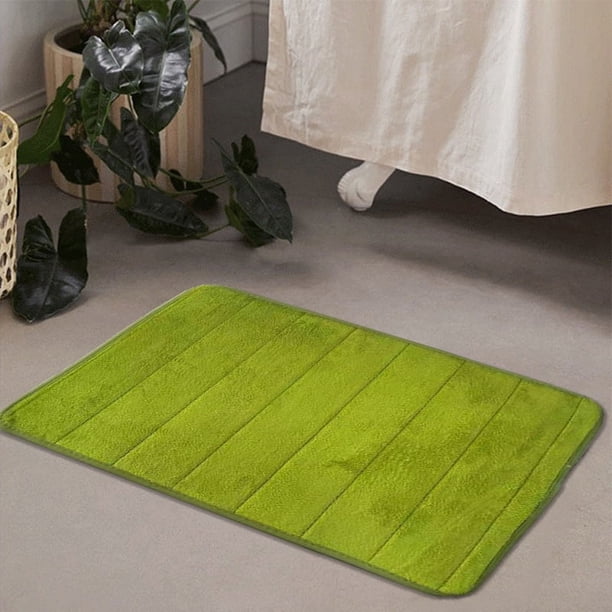 Felpudo de terciopelo coral, felpudo para baño, alfombra absorbente para entrada, felpudo para cocina, felpudo para pies de 1 cm de grosor