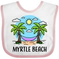 thumbnail image 3 of Inktastic Summer Vacation in Myrtle Beach Boys or Girls Baby Bib, 3 of 4