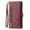 Winered, variant on Dteck Wallet Case for Samsung Galaxy S25, Shockproof Zipper Wallet Pocket 9 Card Holder Slots Handbag Case Magnetic Closure Kickstand with Wrist Strap TPU Flip Cover,Winered