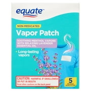 Equate Non-Medicated Vapor Patches for Soothing Congestion Relief, 5 Count