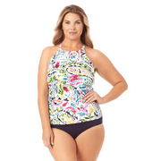 Anne Cole Plus - High Neck Tankini Top
